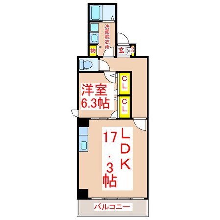 ＣＡＳＡ　ＧＲＡＮ鹿児島の物件間取画像